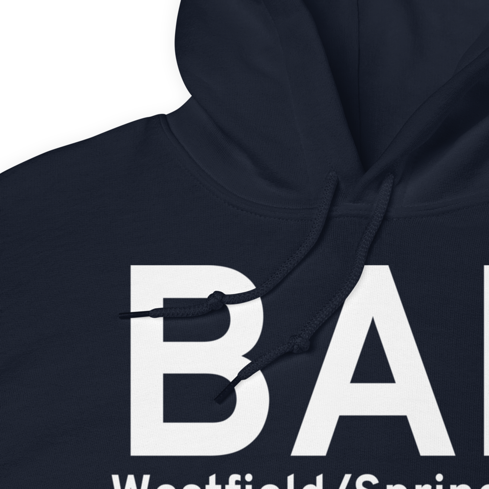 Westfield/Springfield (KBAF) Airport Hoodie Sweatshirt 