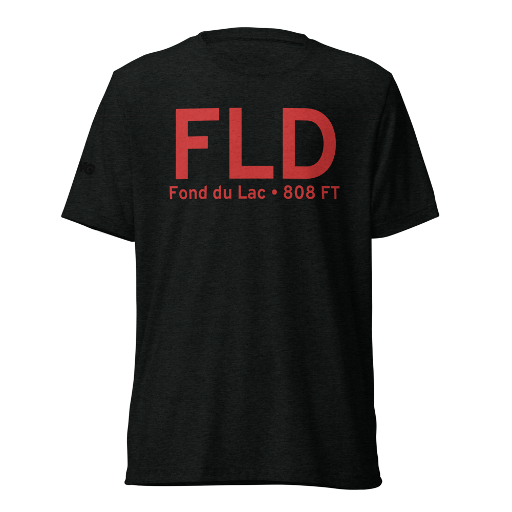 Fond du Lac (KFLD) Airport Tri-blend T-Shirt 