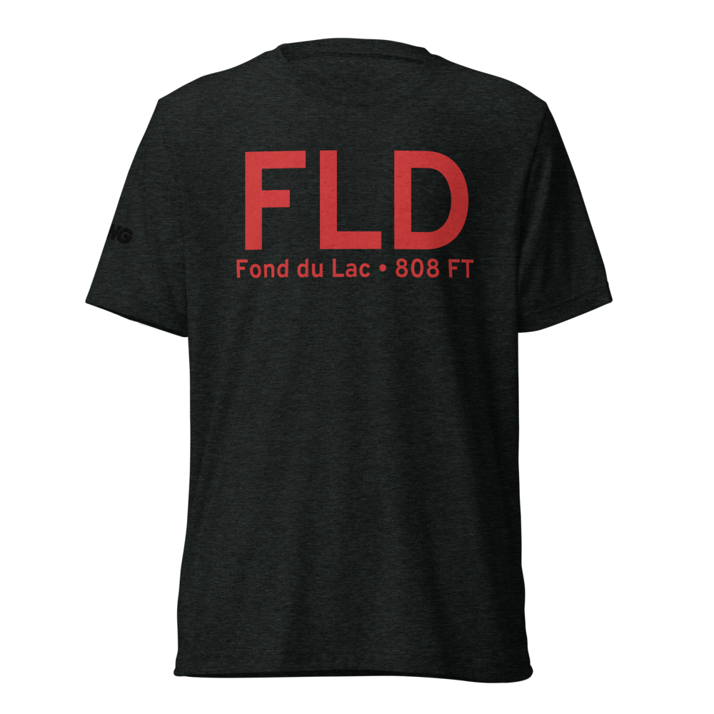 Fond du Lac (KFLD) Airport Tri-blend T-Shirt 