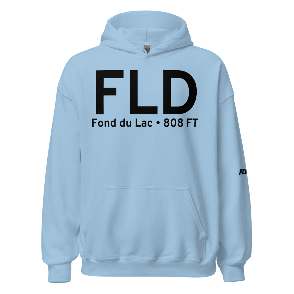 Fond du Lac (KFLD) Airport Hoodie Sweatshirt 