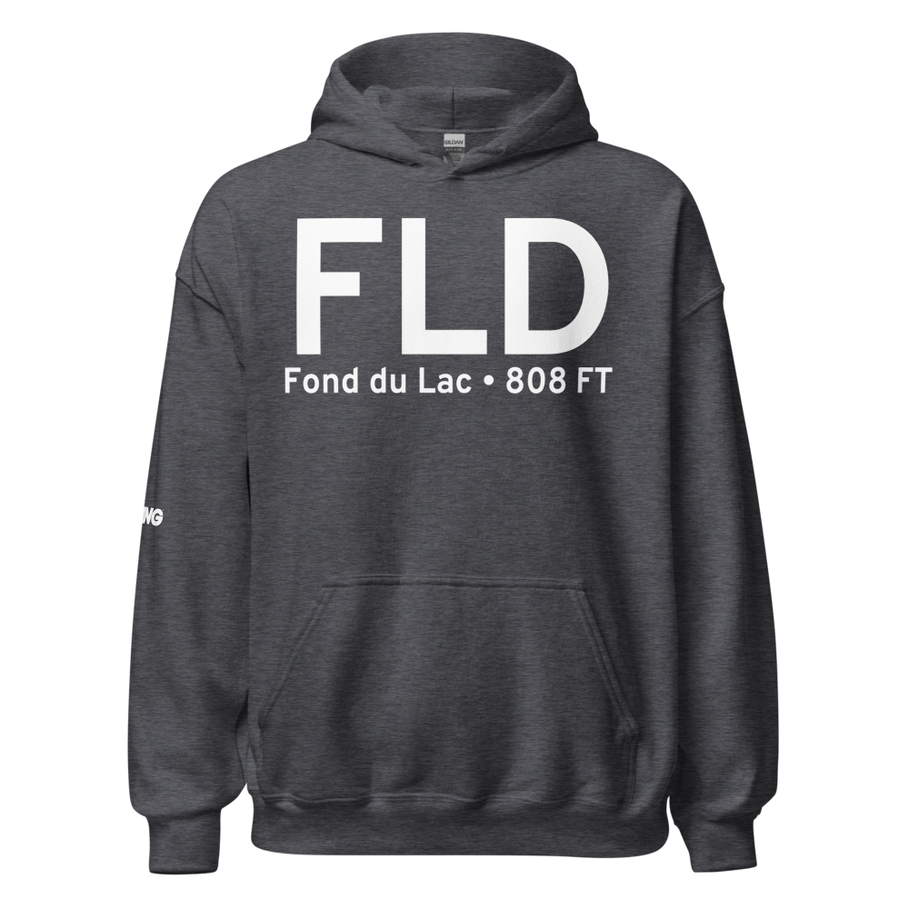 Fond du Lac (KFLD) Airport Hoodie Sweatshirt 
