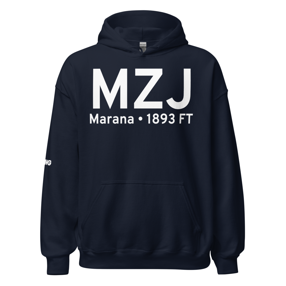 Marana (KMZJ) Airport Hoodie Sweatshirt 
