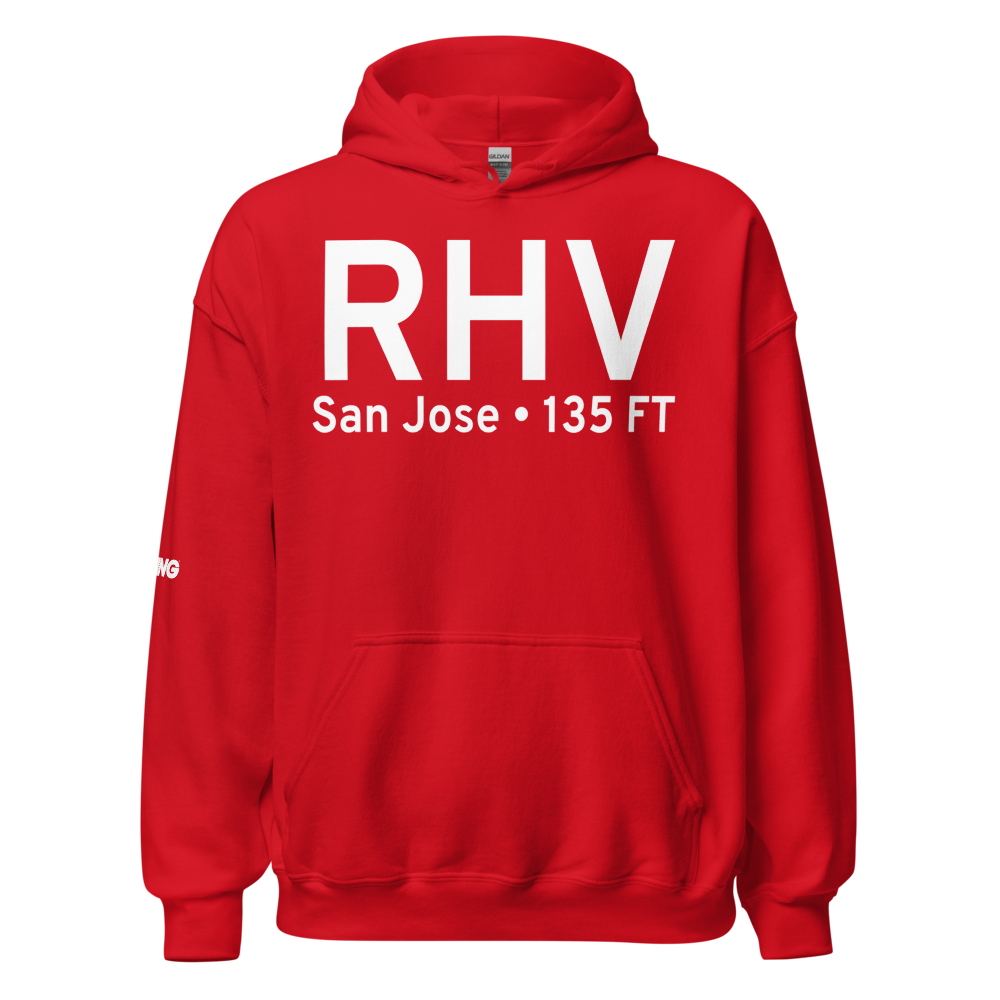 San Jose (KRHV) Airport Hoodie Sweatshirt 