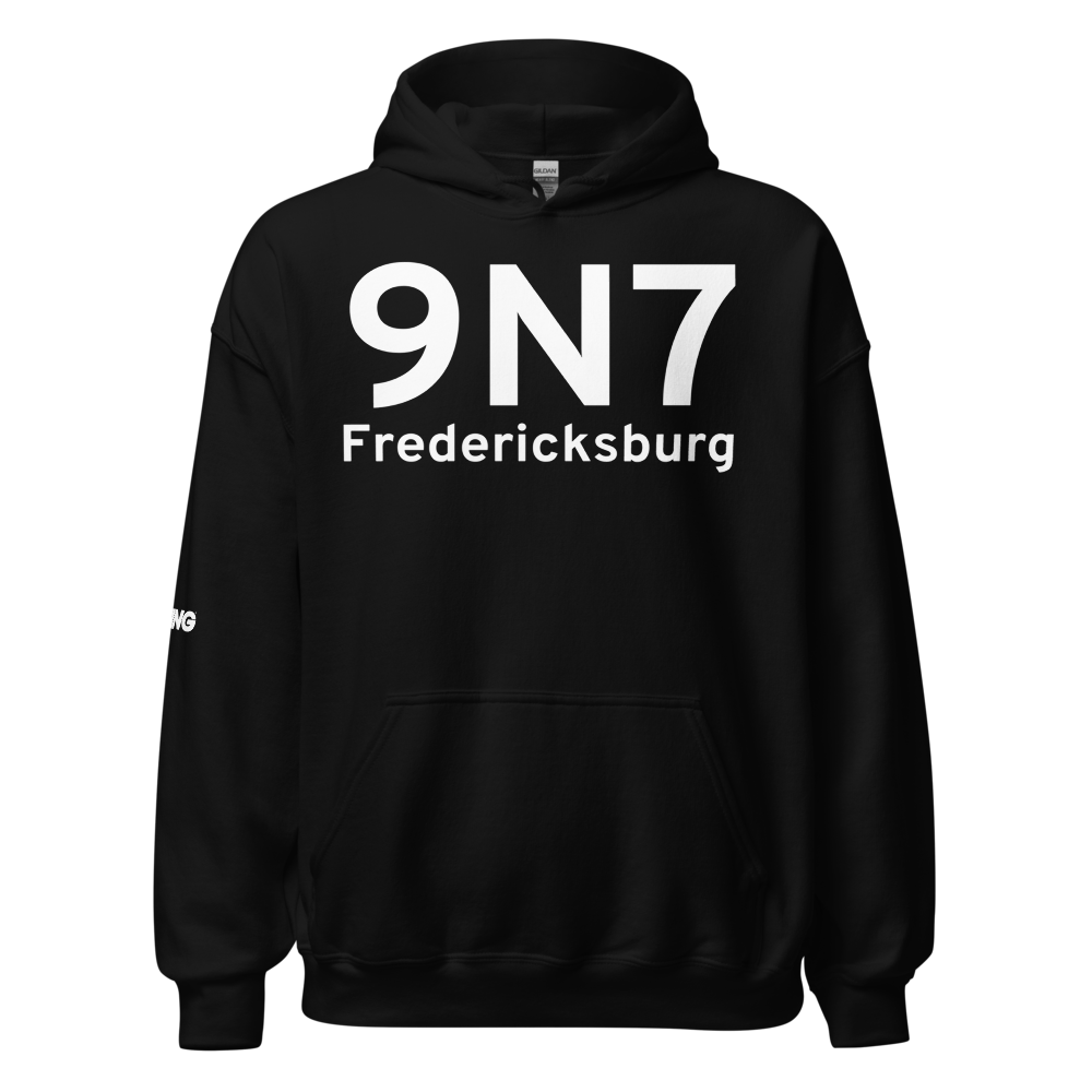 Fredericksburg (9N7) Airport Hoodie Sweatshirt 