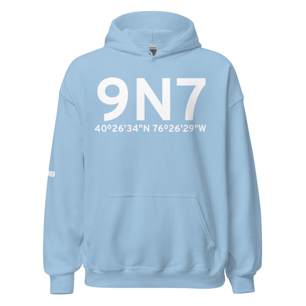 Fredericksburg (9N7) Airport Hoodie Sweatshirt 