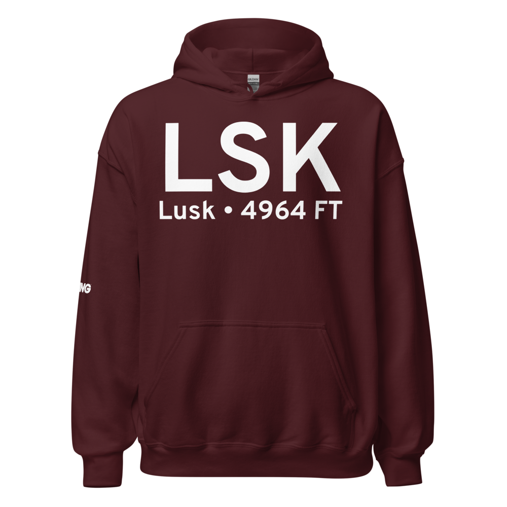 Lusk (KLSK) Airport Hoodie Sweatshirt 