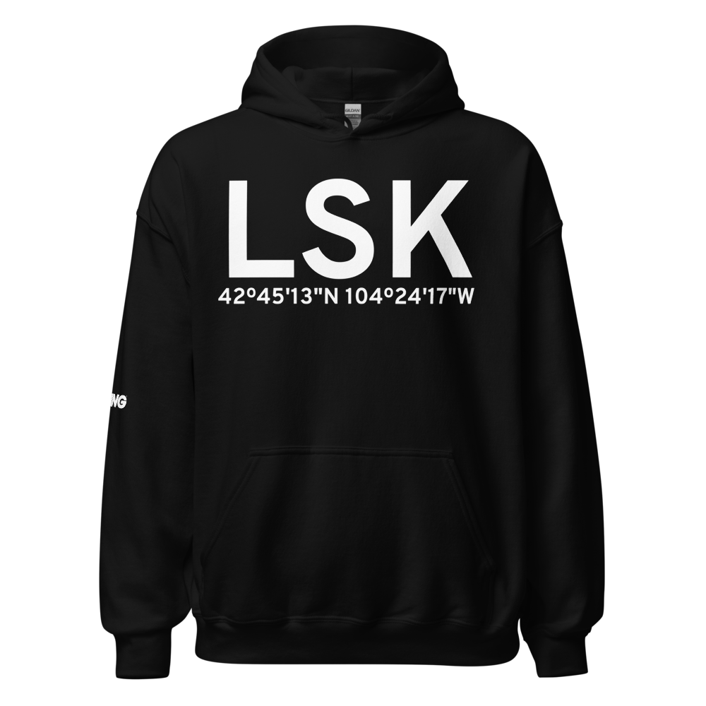 Lusk (KLSK) Airport Hoodie Sweatshirt 