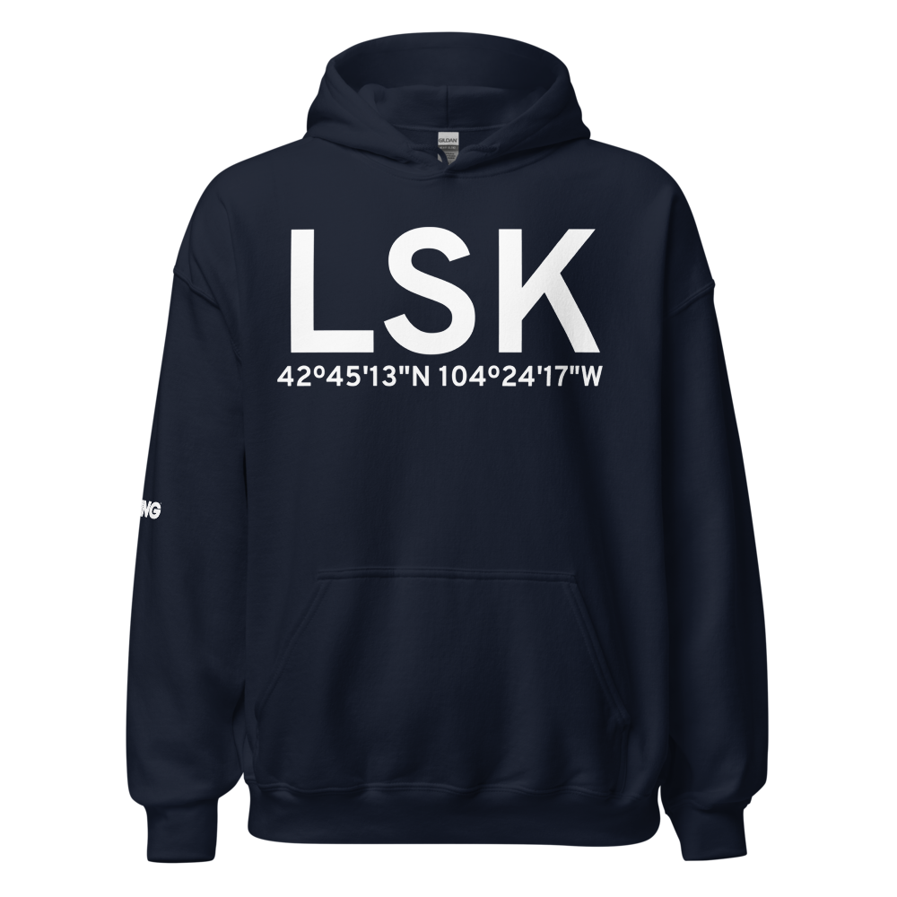 Lusk (KLSK) Airport Hoodie Sweatshirt 