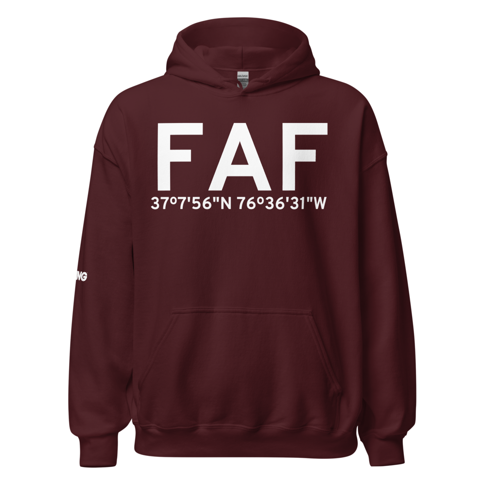Fort Eustis (KFAF) Airport Hoodie Sweatshirt 