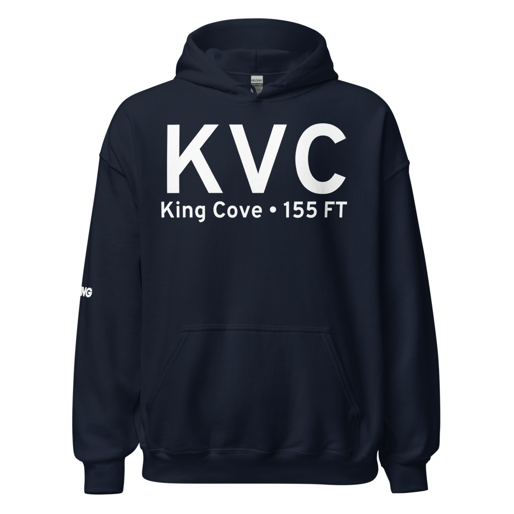King Cove (PAVC) Airport Hoodie Sweatshirt 