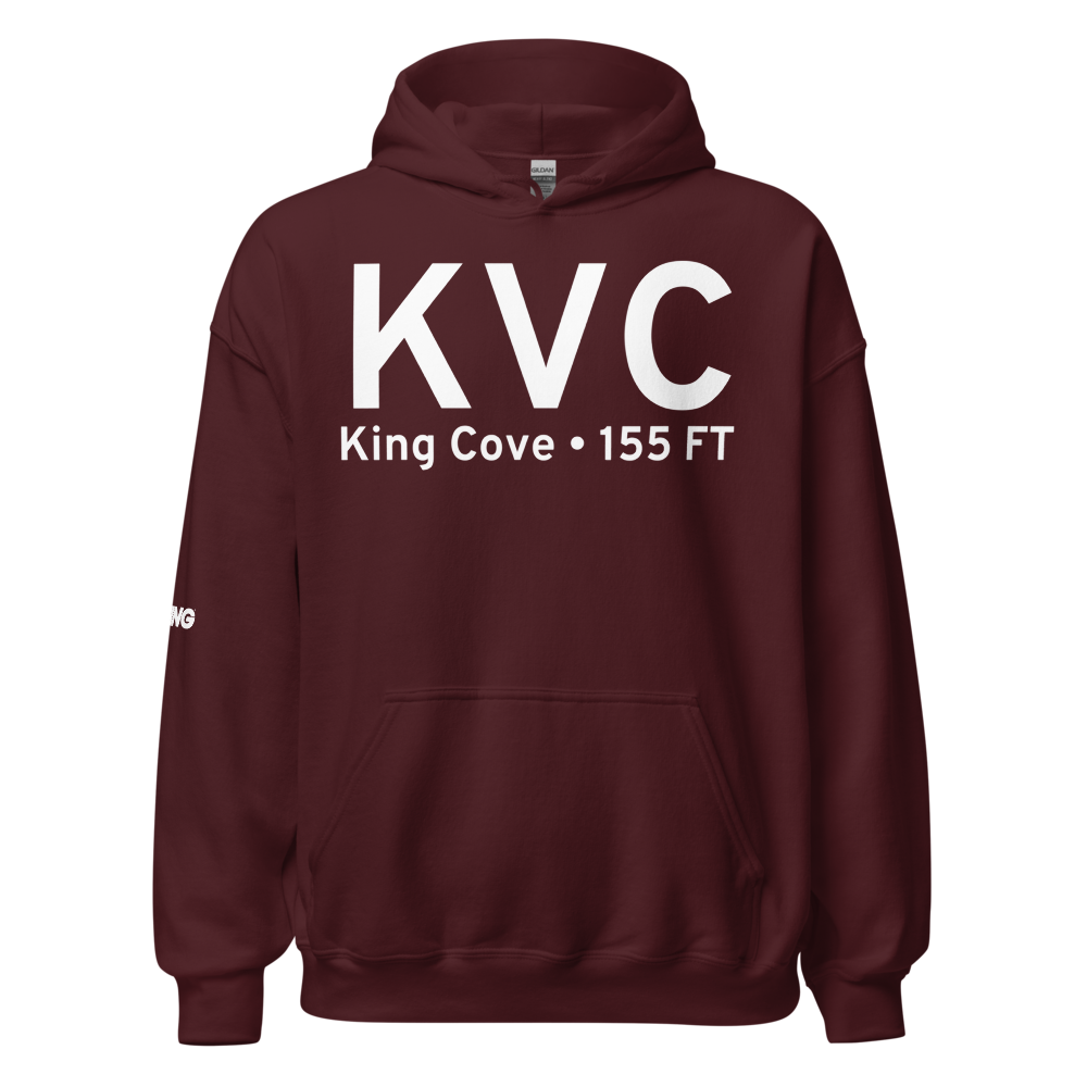 King Cove (PAVC) Airport Hoodie Sweatshirt 