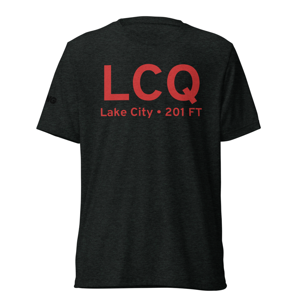 Lake City (KLCQ) Airport Tri-blend T-Shirt 