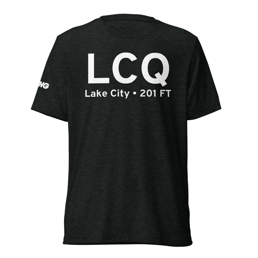 Lake City (KLCQ) Airport Tri-blend T-Shirt 