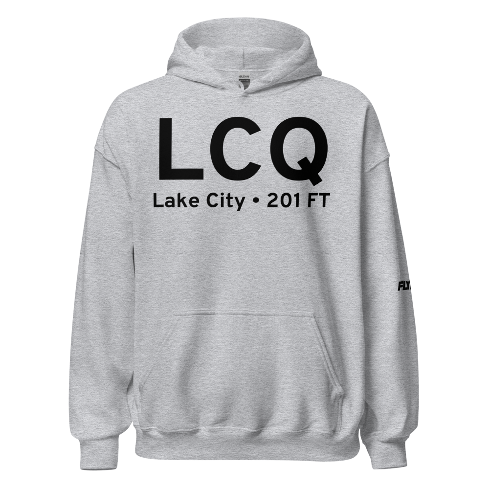 Lake City (KLCQ) Airport Hoodie Sweatshirt 