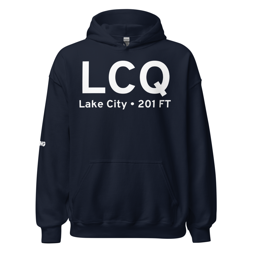 Lake City (KLCQ) Airport Hoodie Sweatshirt 