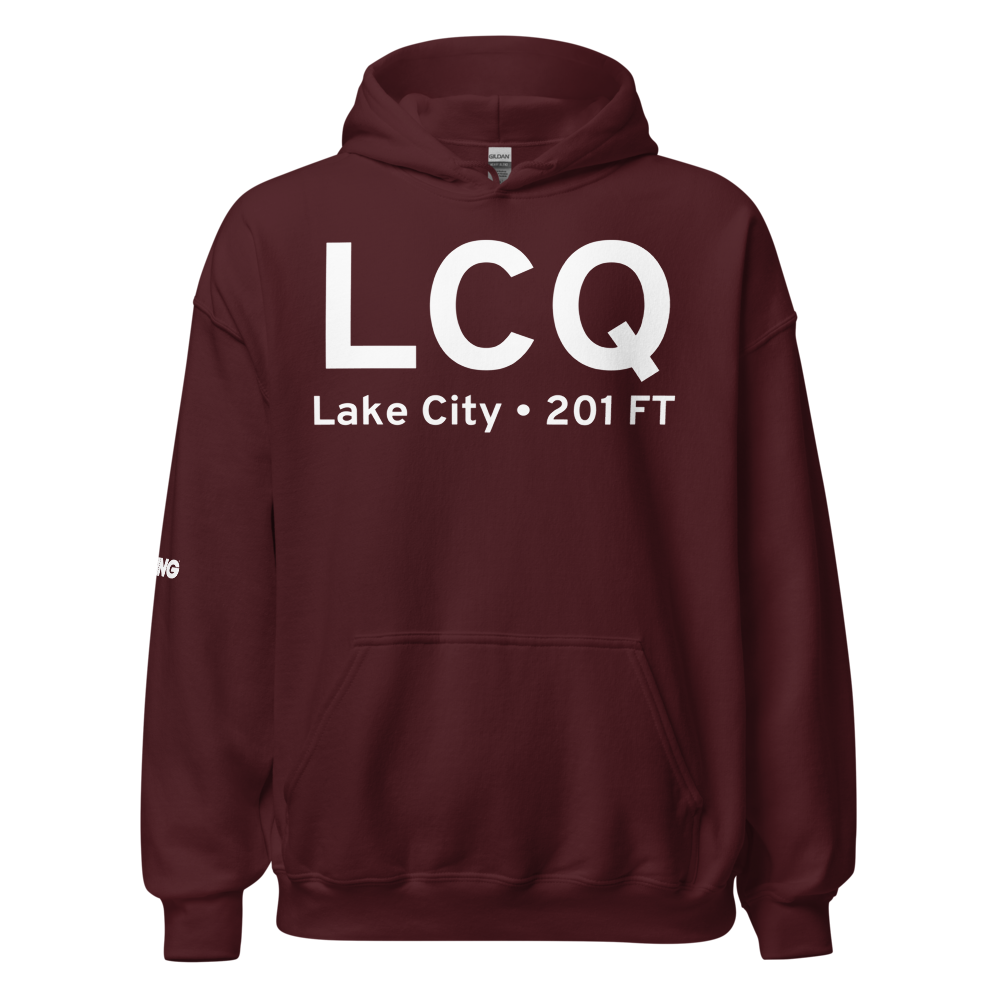 Lake City (KLCQ) Airport Hoodie Sweatshirt 