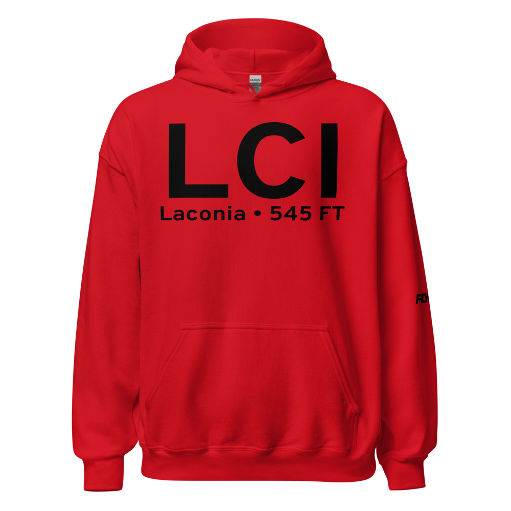 Laconia (KLCI) Airport Hoodie Sweatshirt 
