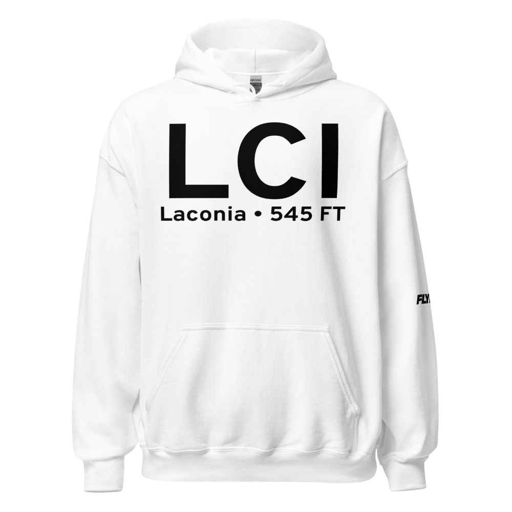 Laconia (KLCI) Airport Hoodie Sweatshirt 