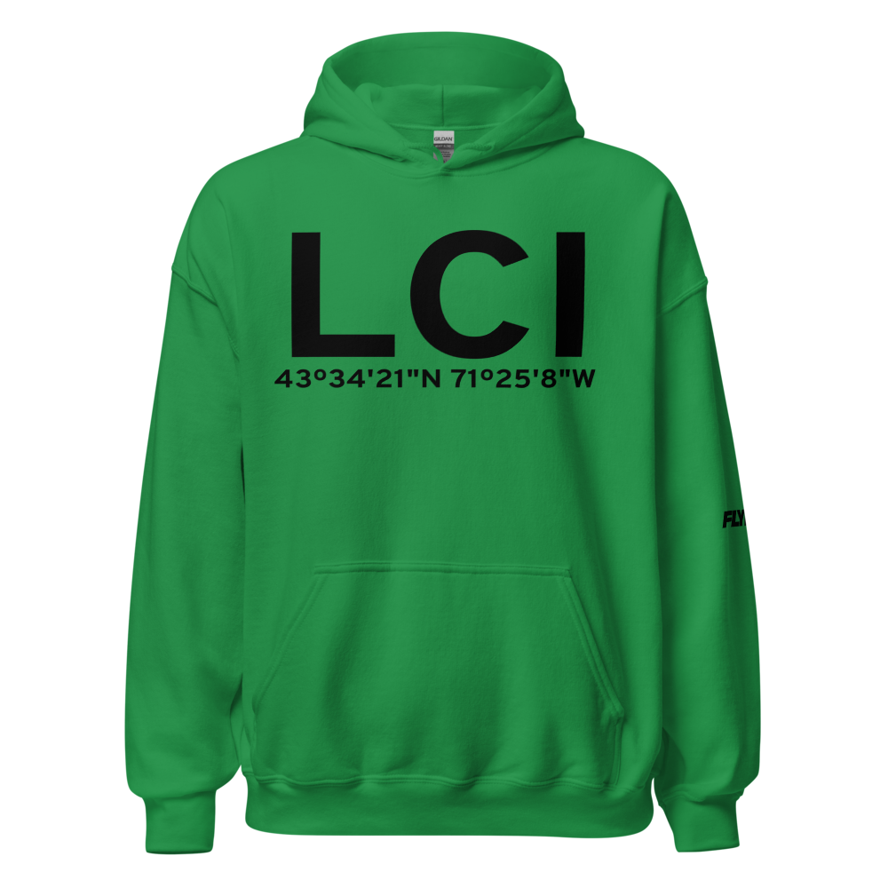 Laconia (KLCI) Airport Hoodie Sweatshirt 