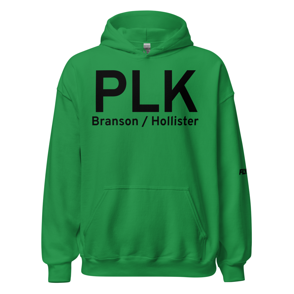 Branson / Hollister (KPLK) Airport Hoodie Sweatshirt 