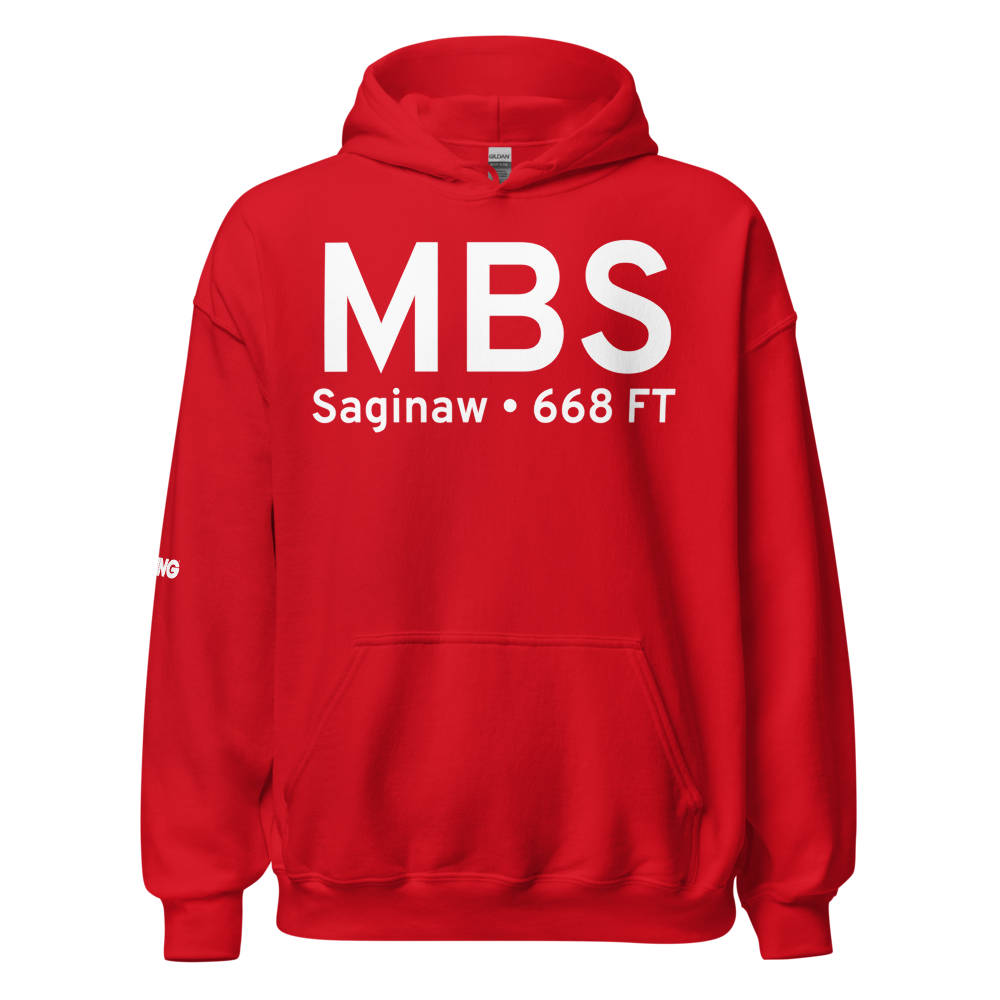 Saginaw (KMBS) Airport Hoodie Sweatshirt 
