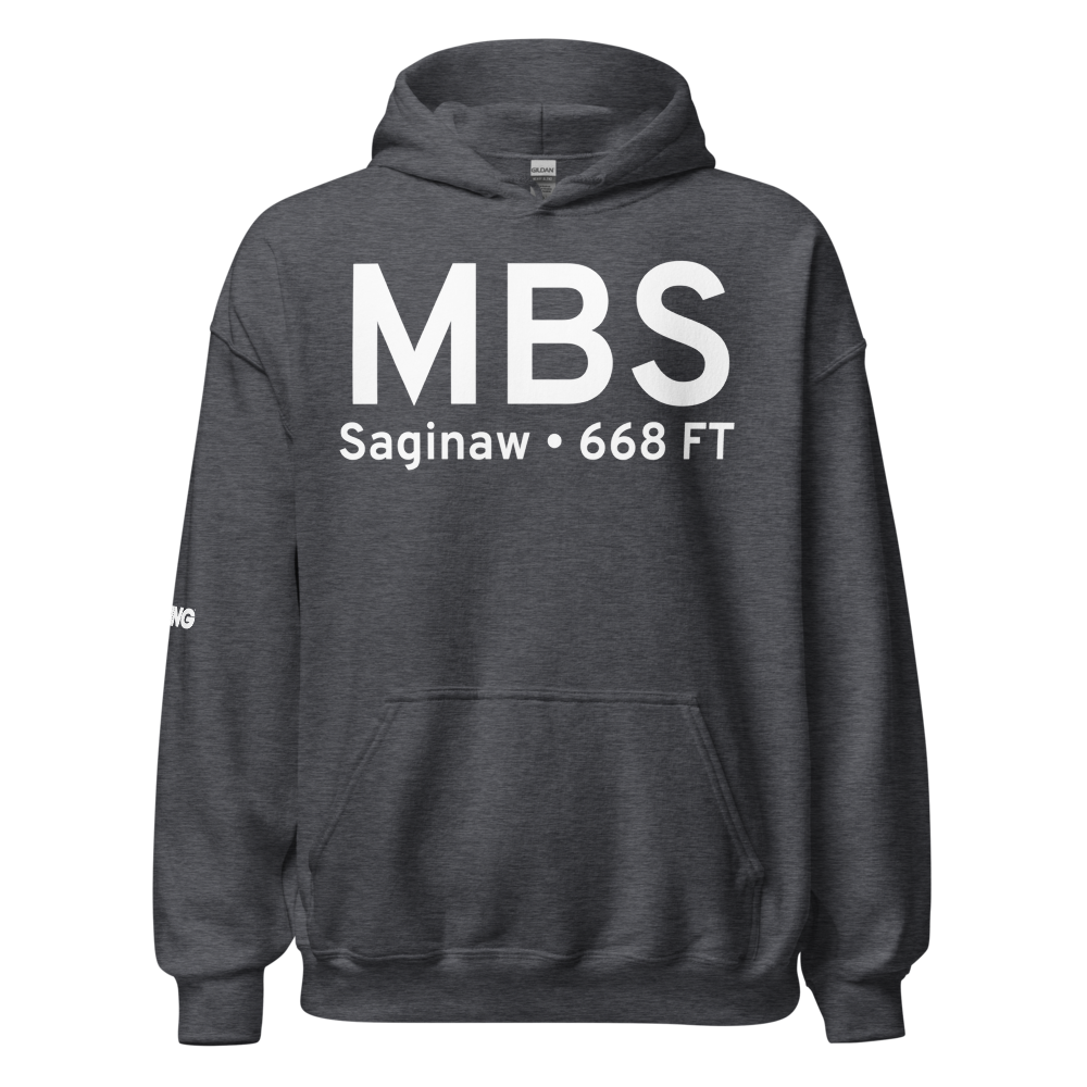 Saginaw (KMBS) Airport Hoodie Sweatshirt 