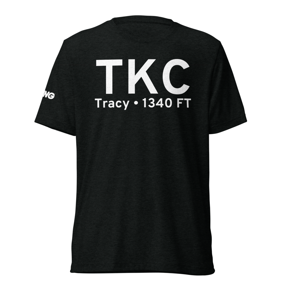 Tracy (KTKC) Airport Tri-blend T-Shirt 