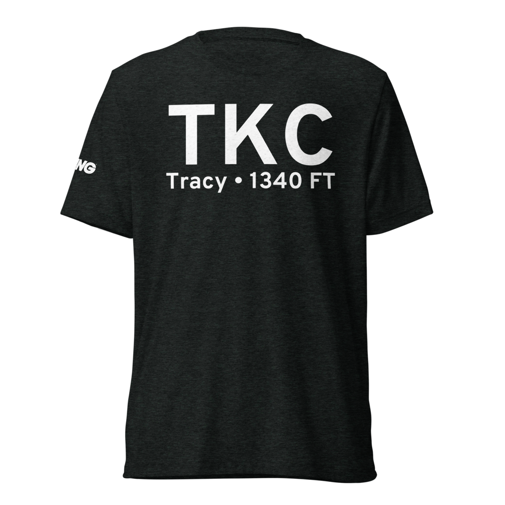Tracy (KTKC) Airport Tri-blend T-Shirt 