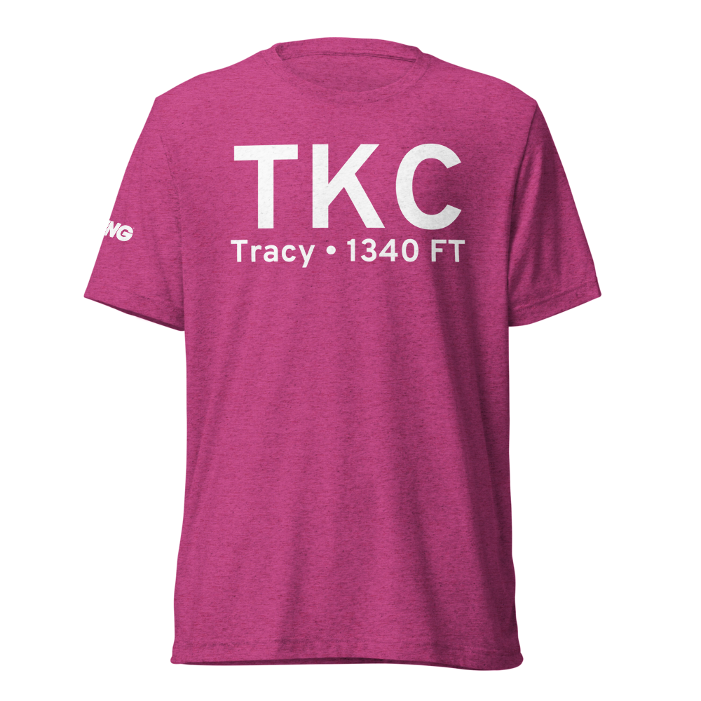 Tracy (KTKC) Airport Tri-blend T-Shirt 