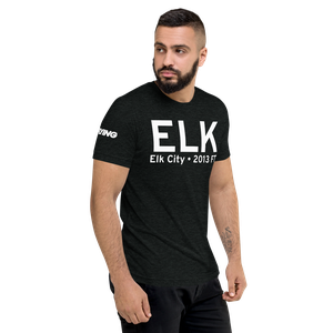 Elk City (KELK) Airport Tri-blend T-Shirt