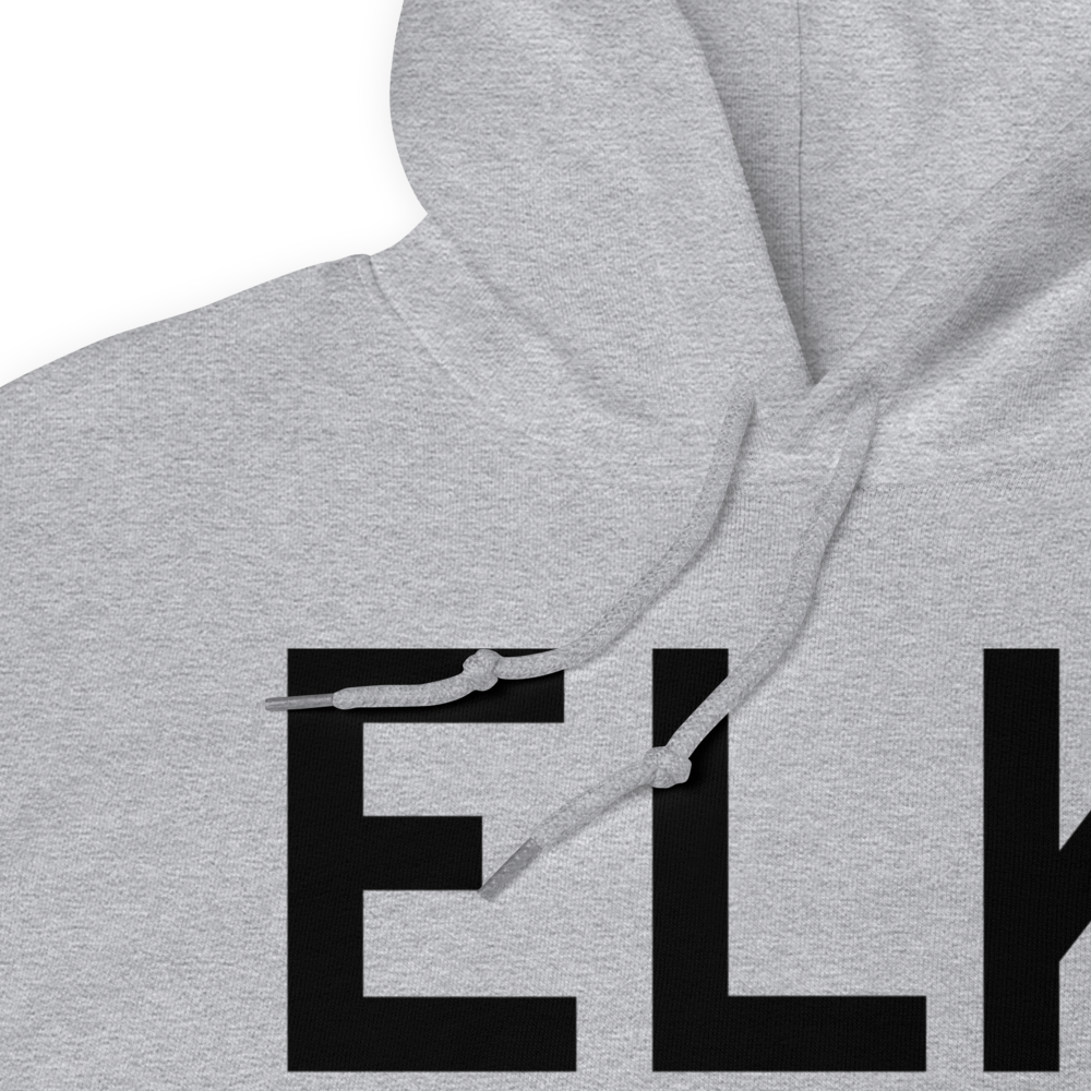 Elk City (KELK) Airport Hoodie Sweatshirt 