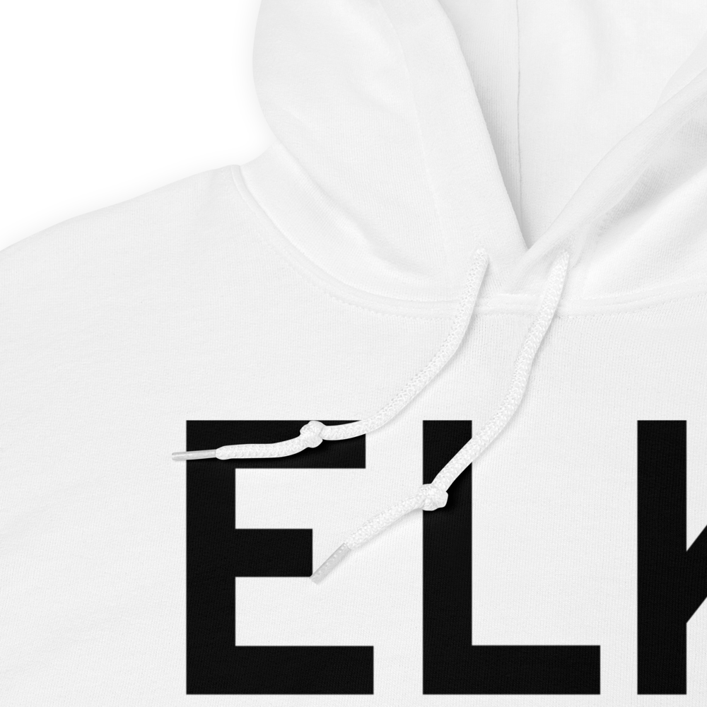 Elk City (KELK) Airport Hoodie Sweatshirt 
