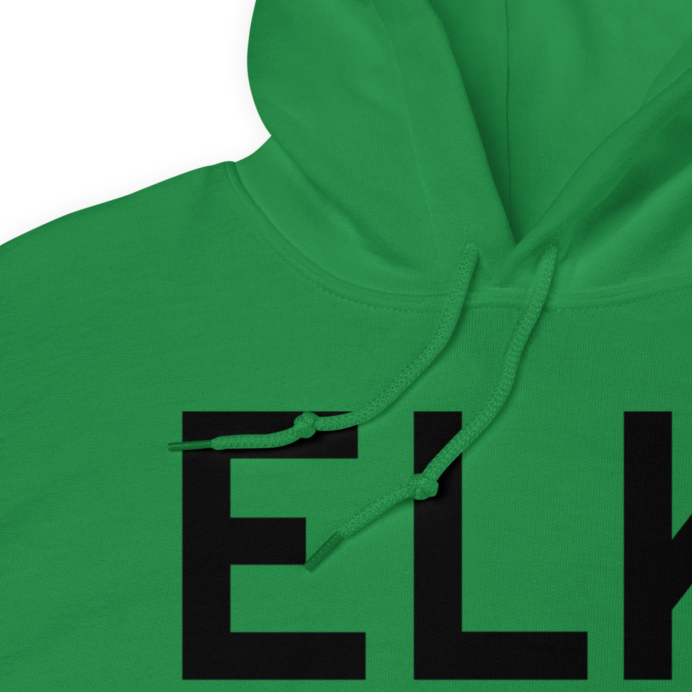 Elk City (KELK) Airport Hoodie Sweatshirt 