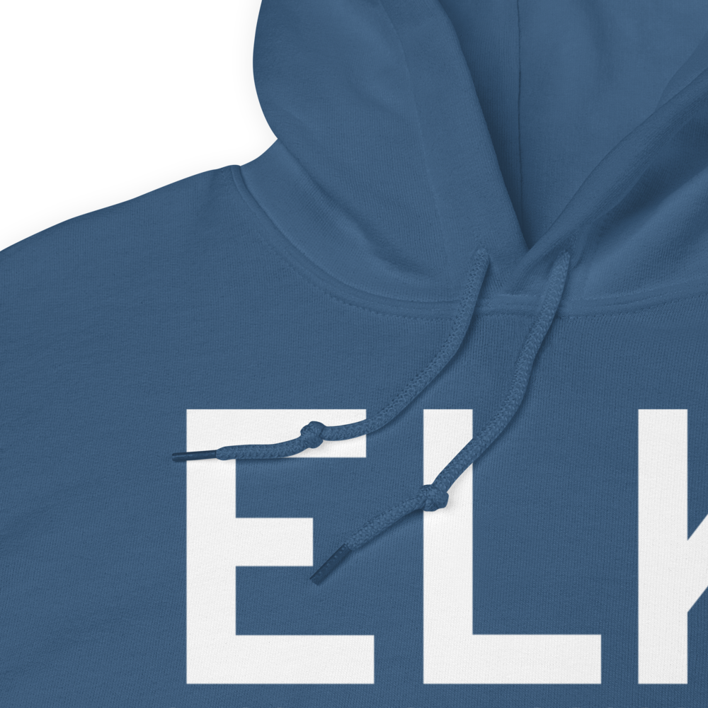 Elk City (KELK) Airport Hoodie Sweatshirt 