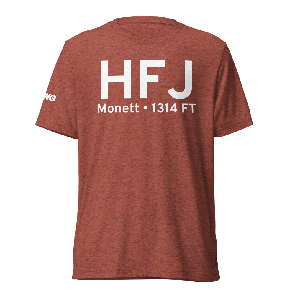 Monett (KHFJ) Airport Tri-blend T-Shirt 