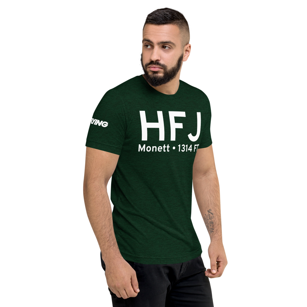Monett (KHFJ) Airport Tri-blend T-Shirt 