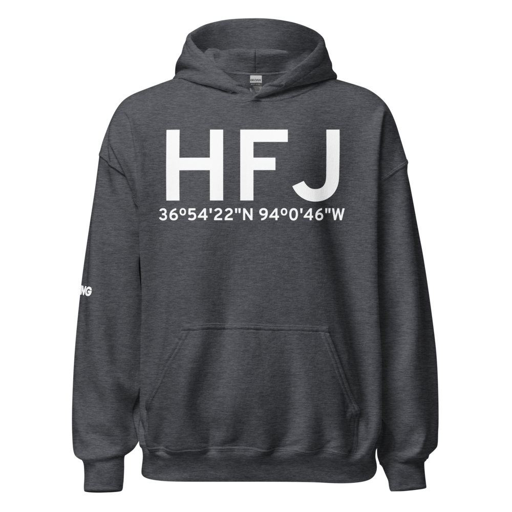 Monett (KHFJ) Airport Hoodie Sweatshirt 