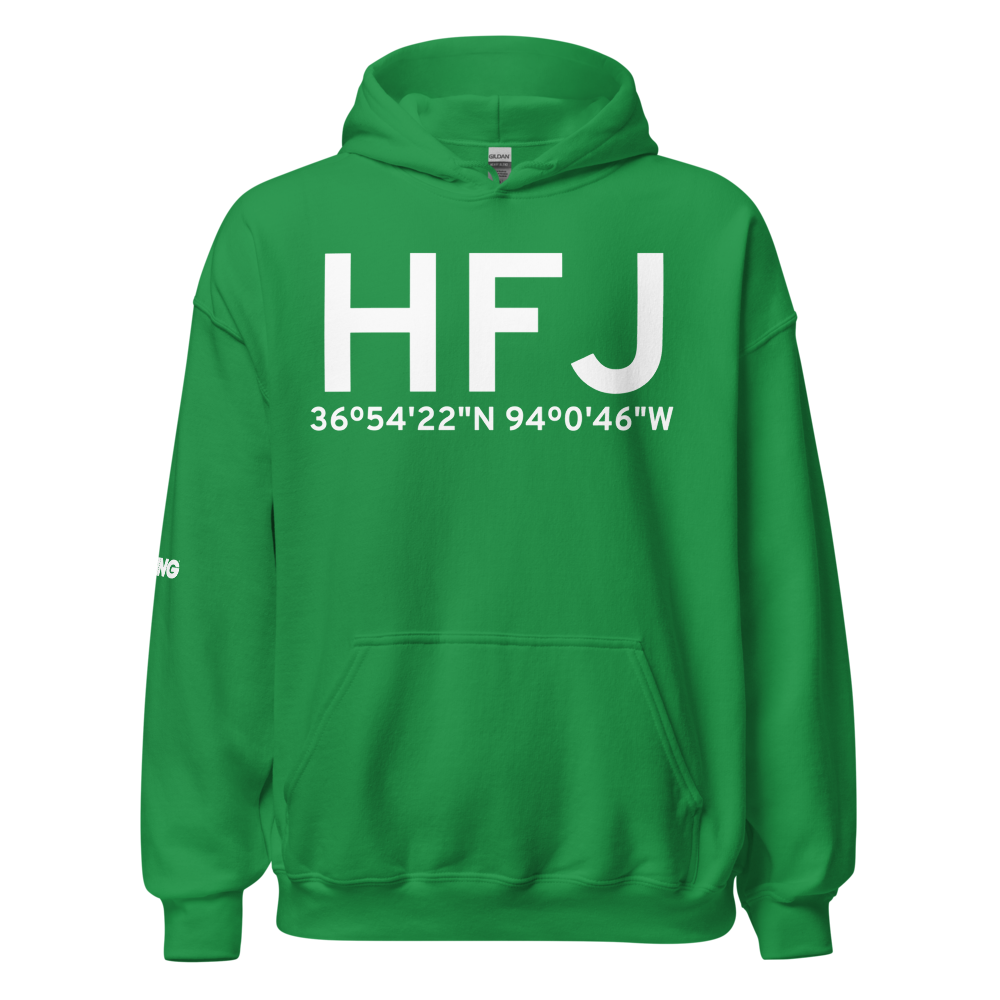 Monett (KHFJ) Airport Hoodie Sweatshirt 