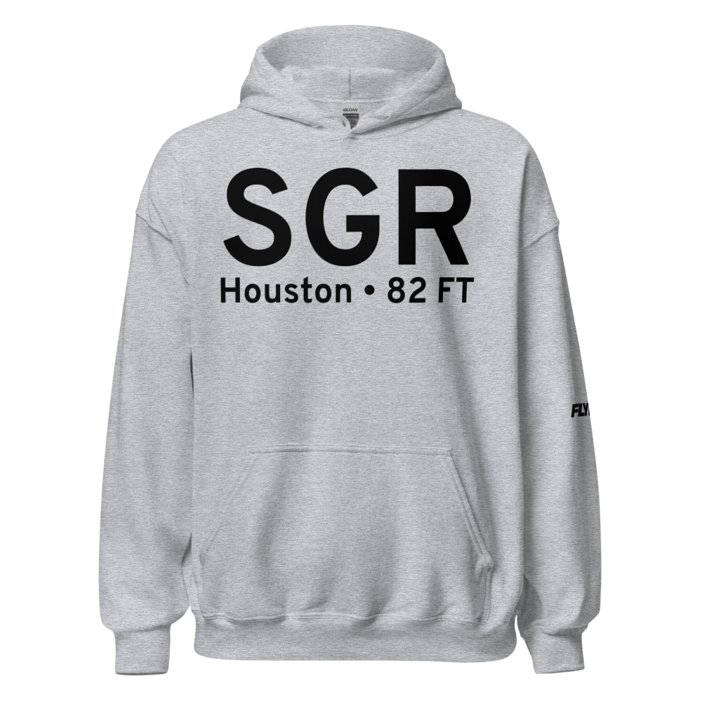 Houston (KSGR) Airport Hoodie Sweatshirt 
