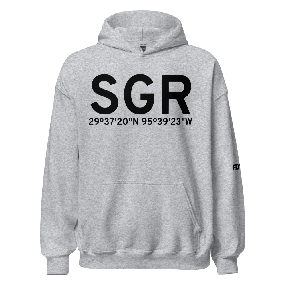 Houston (KSGR) Airport Hoodie Sweatshirt 