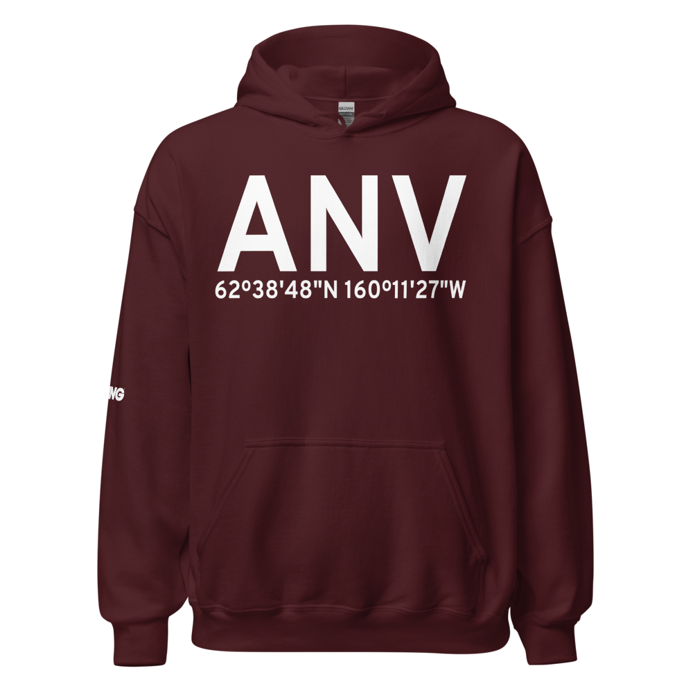 Anvik (PANV) Airport Hoodie Sweatshirt 
