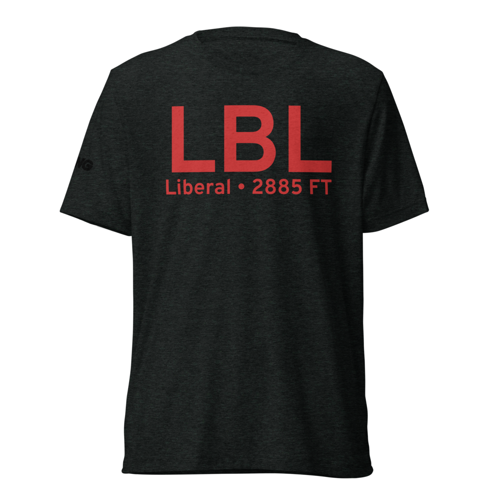 Liberal (KLBL) Airport Tri-blend T-Shirt 
