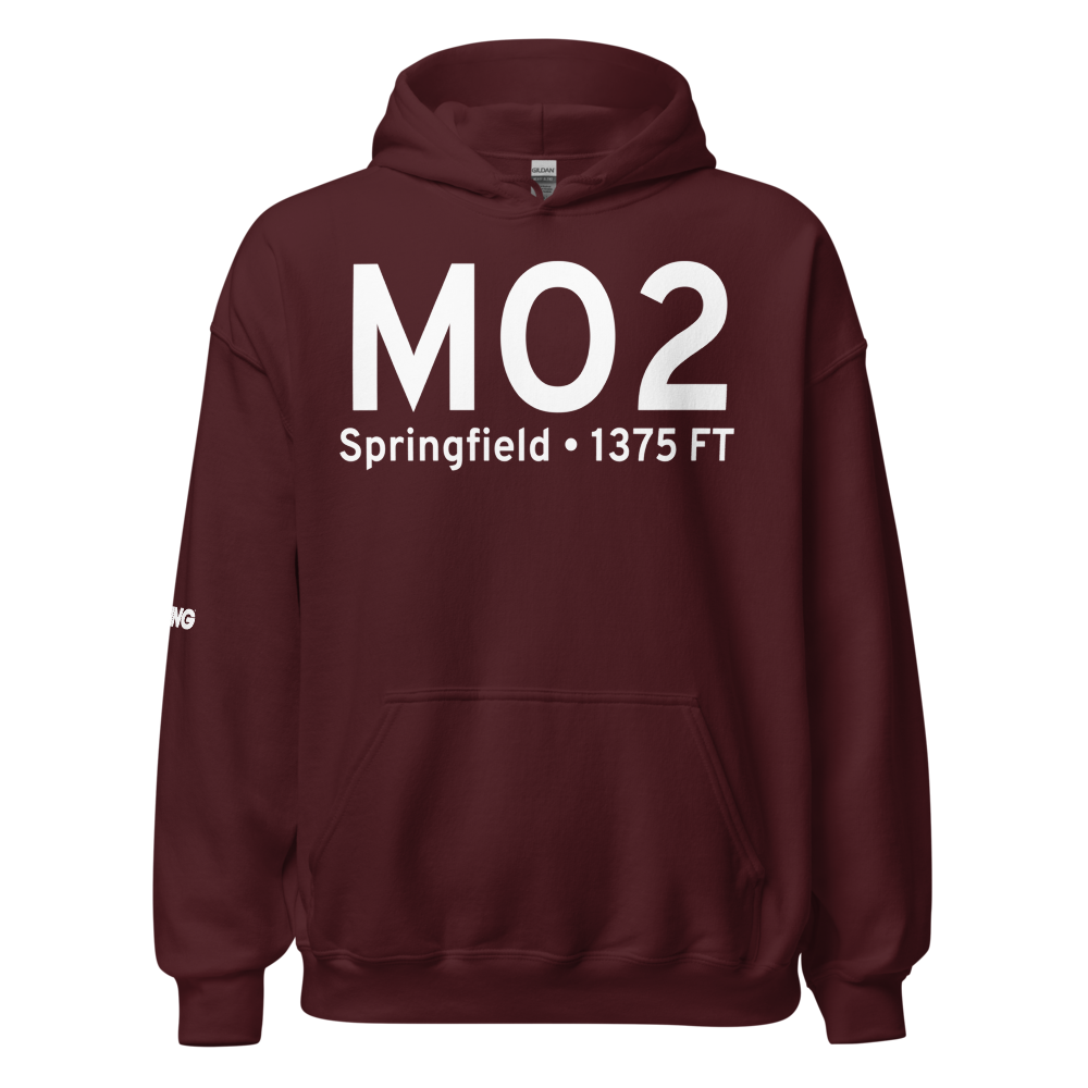 Springfield (MO2) Airport Hoodie Sweatshirt 