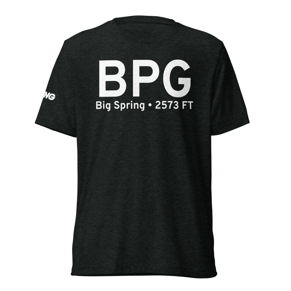 Big Spring (KBPG) Airport Tri-blend T-Shirt 