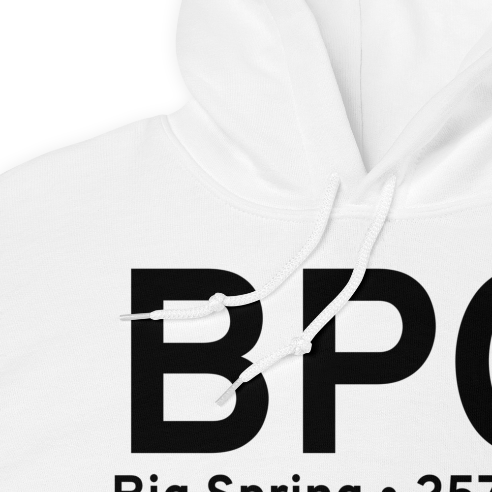 Big Spring (KBPG) Airport Hoodie Sweatshirt 