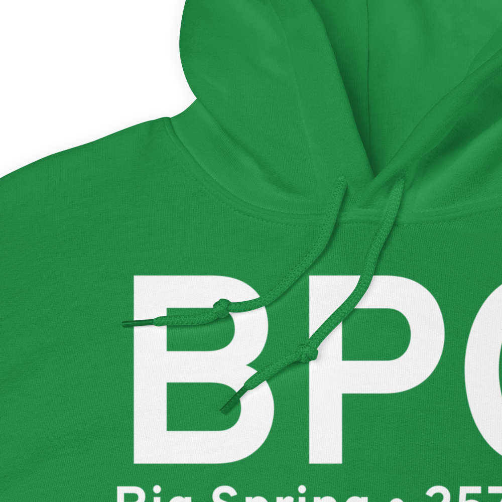 Big Spring (KBPG) Airport Hoodie Sweatshirt 