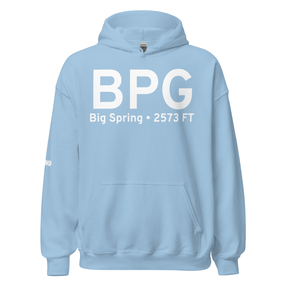 Big Spring (KBPG) Airport Hoodie Sweatshirt 