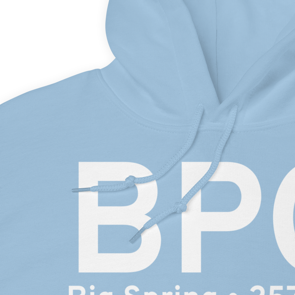Big Spring (KBPG) Airport Hoodie Sweatshirt 