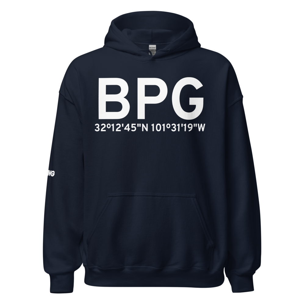 Big Spring (KBPG) Airport Hoodie Sweatshirt 