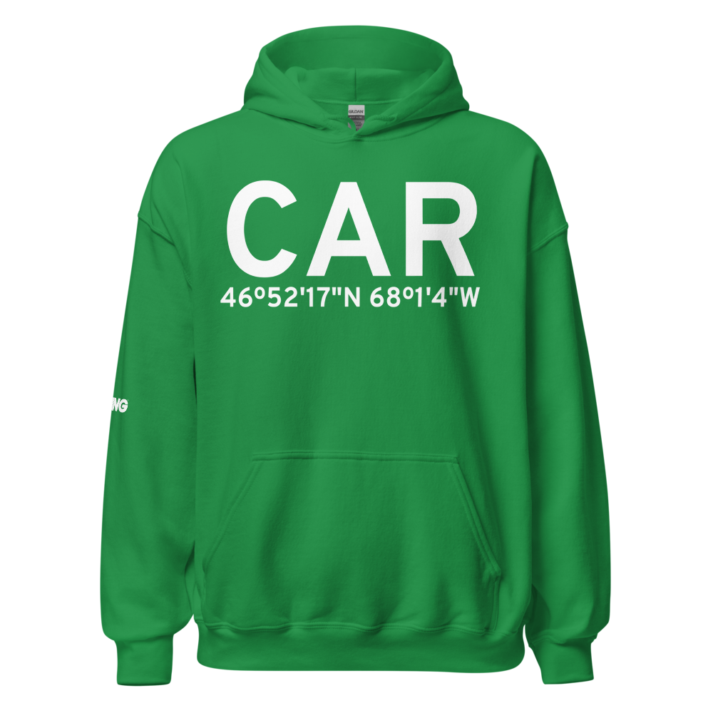 Caribou (KCAR) Airport Hoodie Sweatshirt 